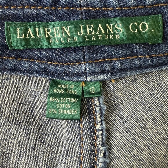 Vintage Lauren Jeans Co Ralph Lauren Womens Bareback Jeans Sz 10 High Waist Blue - Picture 4 of 9